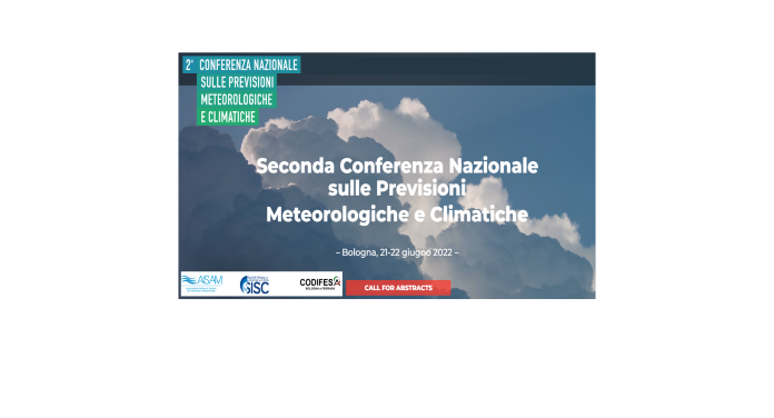 2a Conferenza Nazionale sulle Previsioni Meteorologiche e Climatiche