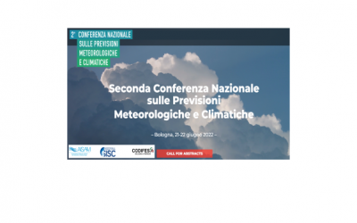 2a Conferenza Nazionale sulle Previsioni Meteorologiche e Climatiche